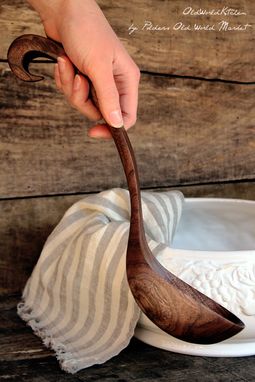 Custom Made Large Wooden Ladle
