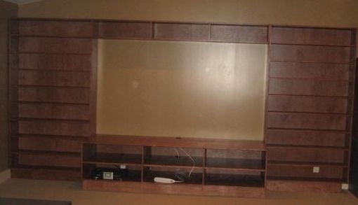 Custom Made Stained Maple Tv Cabinet