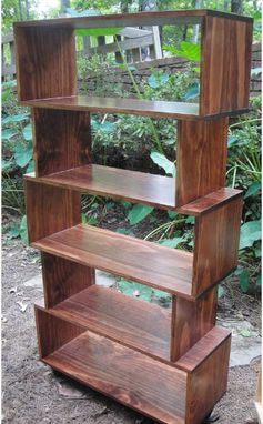 Custom Made Mid Century Bookcase By Mr2 Woodworking