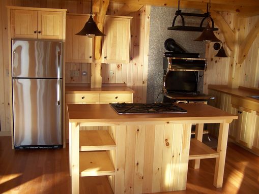 Custom Made Kitchen In Pine And Fir