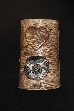 Custom Made Wood Owl Wildlife Carving Sculpture Wall Art