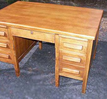 Hand Made Golden Oak Desk Restoration By S Of The Valley Golden Oak Desk Restoration