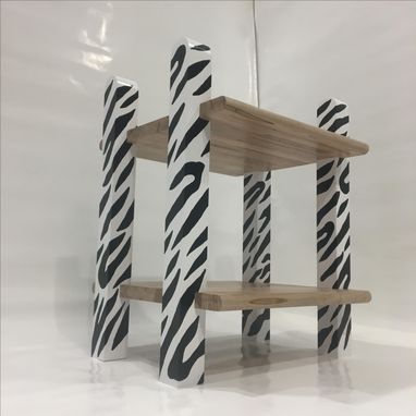 Custom Made Zebra End Table