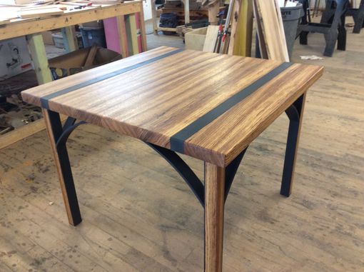 Custom Made Zebra Wood Dining Table