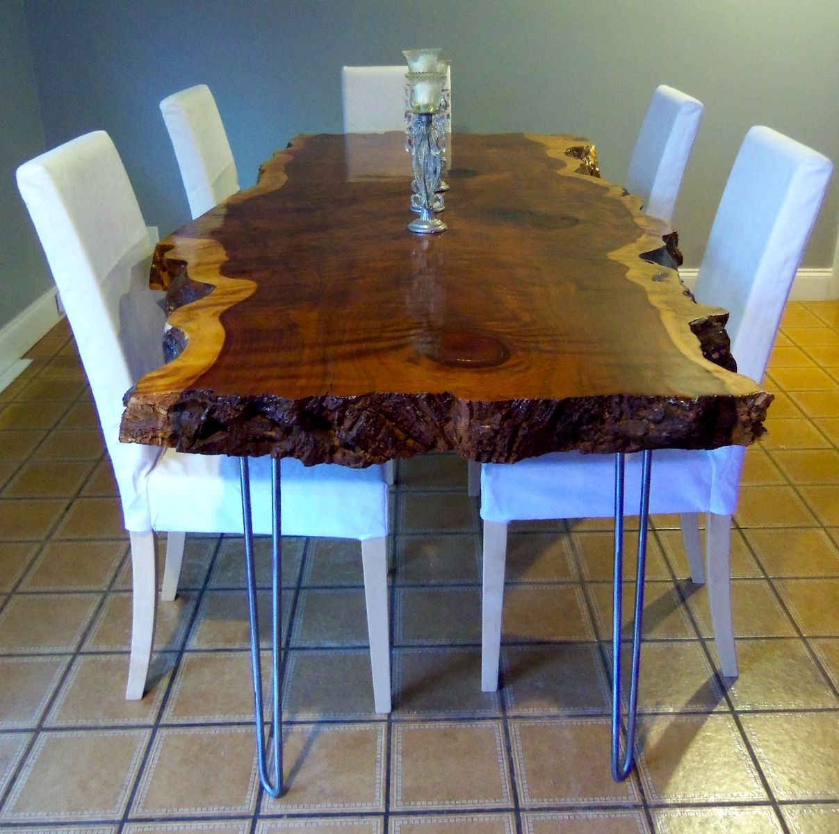 Hand Crafted Live Edge Redwood Kitchen Table Ozma Design and Excellent Live Edge Kitchen Table – the best reference