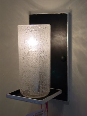 Custom Made Blown Bubble Glass Wall Sconce