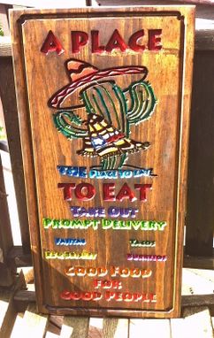 Custom Made Signs For Small Restaurant