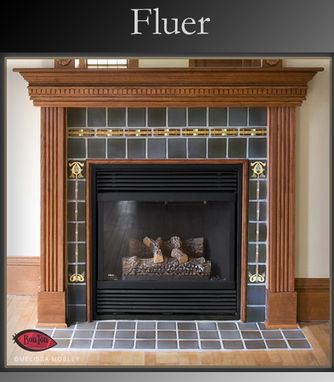 Custom Made Fluer Fireplace Surround