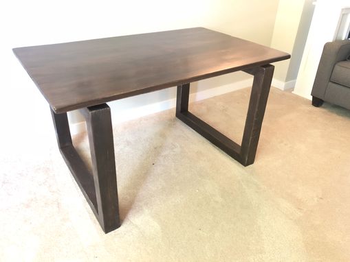 Custom Made Modern Open Loop Solid Wood Tables