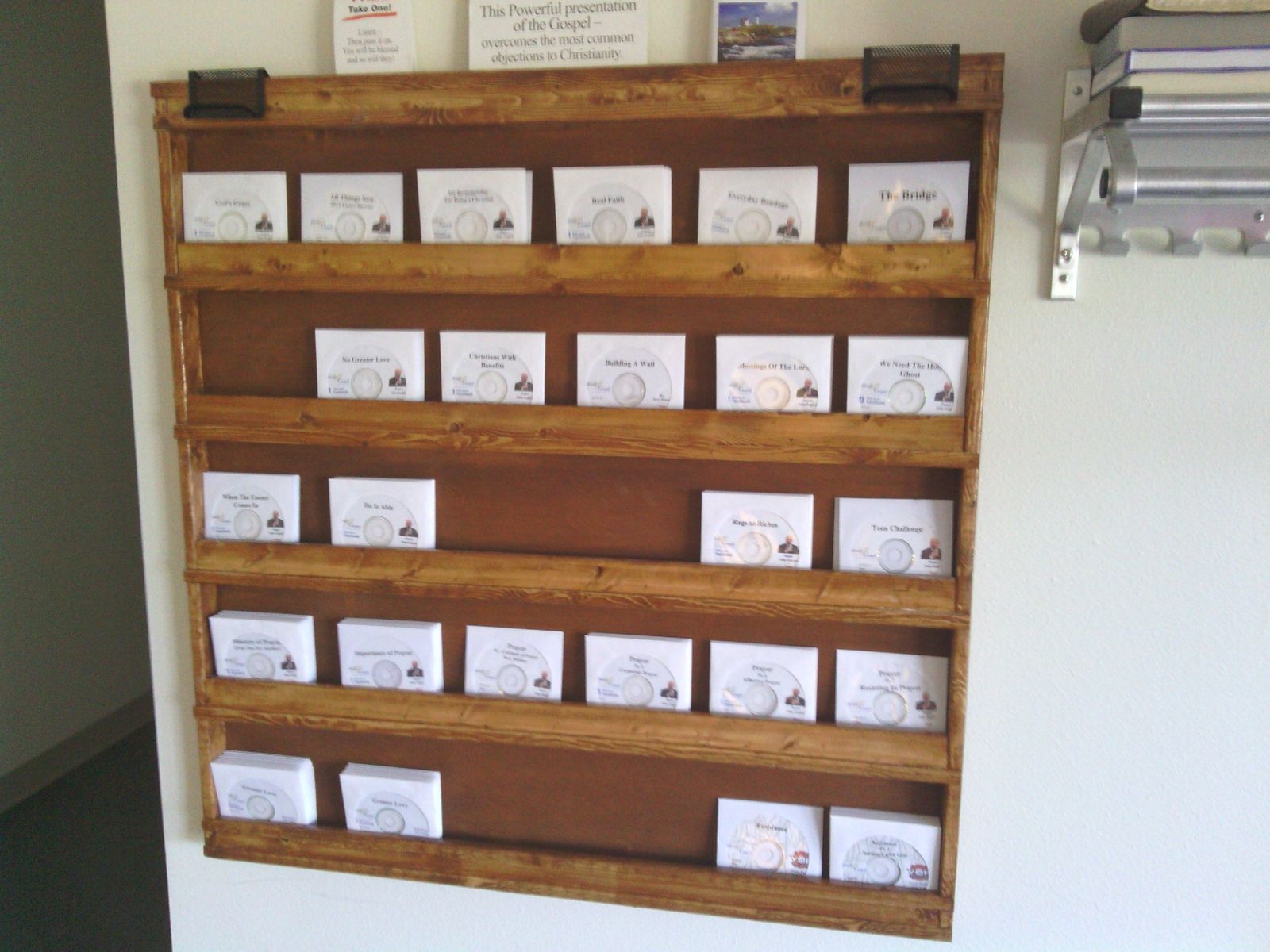 Buy Hand Crafted Solid Wooden Cd Display Rack, made to order from The