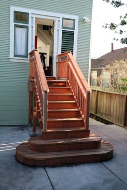 Custom Made Redwood Stairs