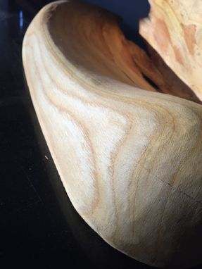 Custom Made Unique Sculptural Decorative Bowl In Reclaimed Ash Wood