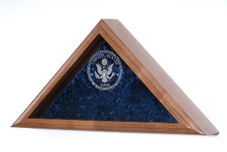 Custom Made Firefighter Burial Flag Case - Shadow Box For 5' X 9.5' Flag