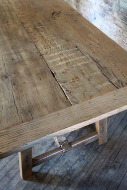 Custom Made Reclaimed Oak Harvest Table