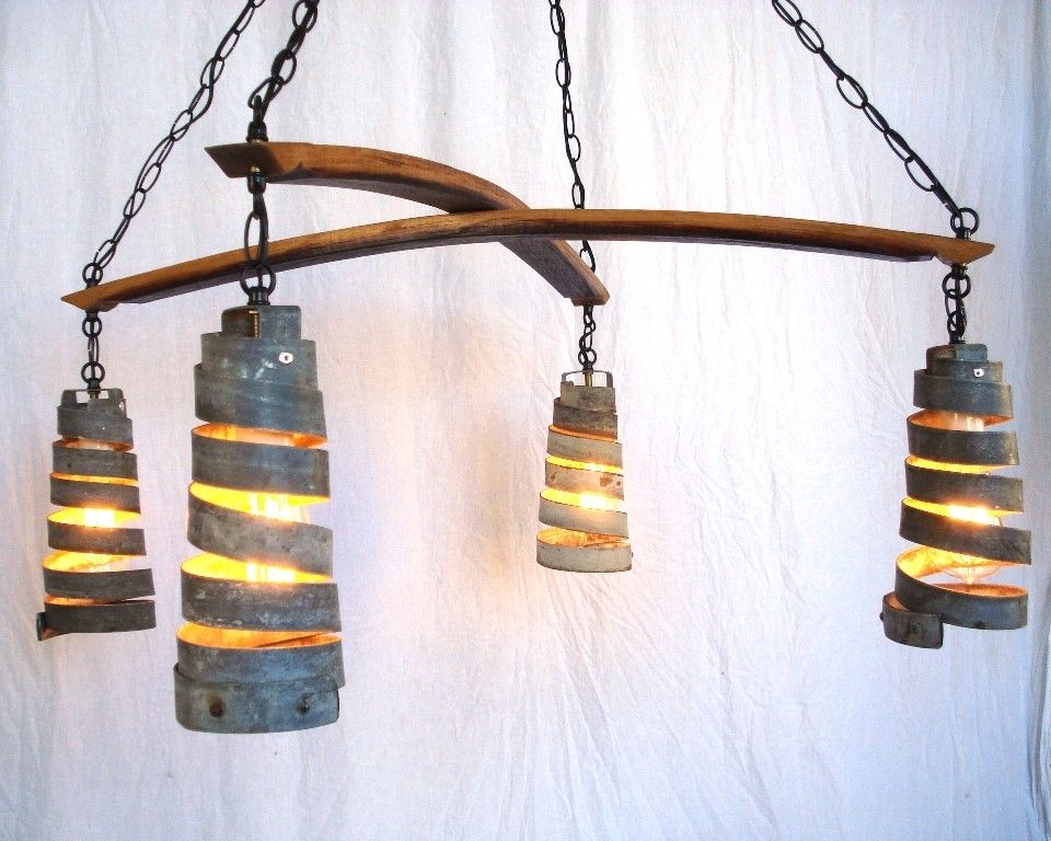 Buy Hand Made Wine Barrel Ring Chandelier Intersect Made From