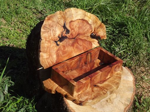 Custom Made Redwood Root Burl Keepsake Box