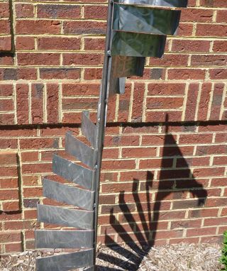 Custom Made Outdoor Abstract Metal Windmill Rotating Scultpure, Yard Art Or Interior Art