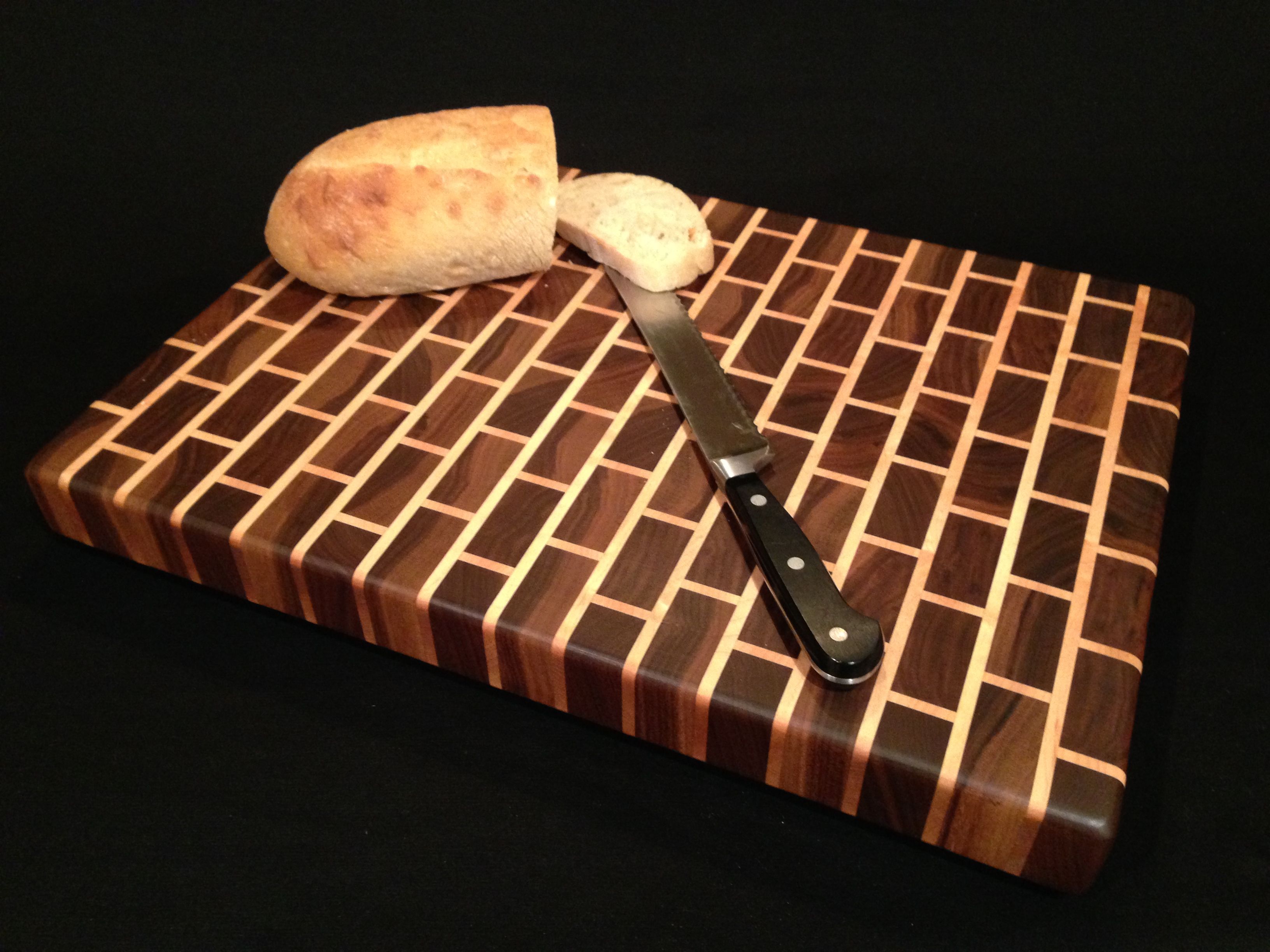 Buy Hand Crafted Black Walnut And Rock Maple End Grain Cutting Board Made To Order From 