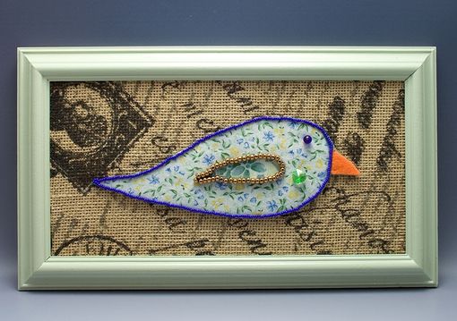 Custom Made Litle Birdie Bead Embroidery