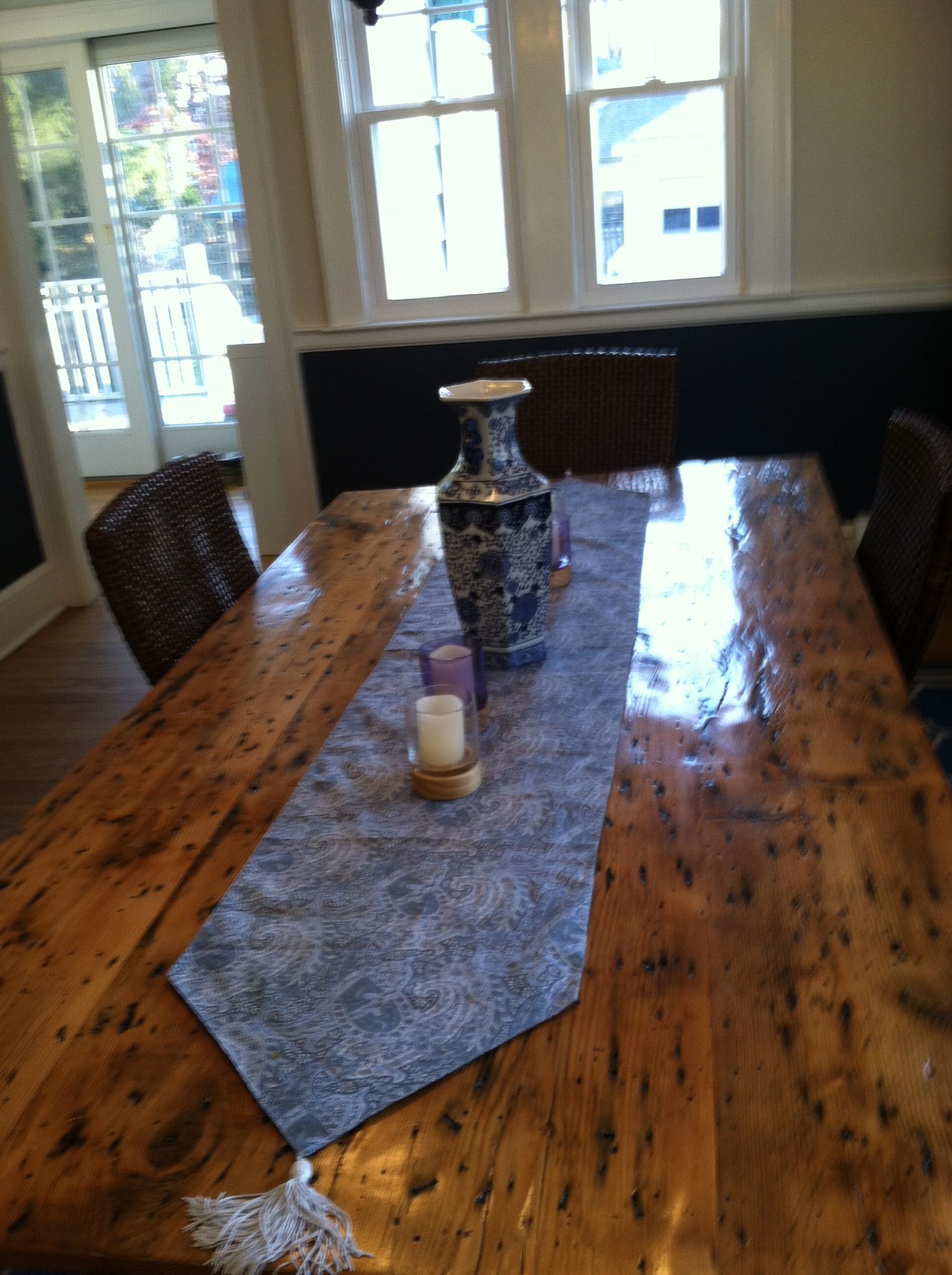Custom Made Reclaimed Barnwood Dining Room Table by John Gaines Woodworking
