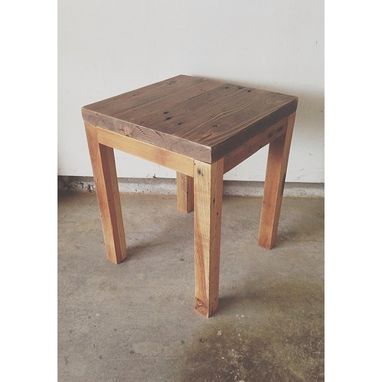 Custom Made The Simple - Reclaimed Square Side Table