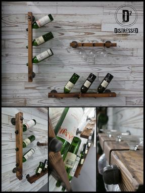 Custom Made Wine Rack & Glass Set