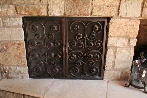 Custom Made Metal Fireplace Screen