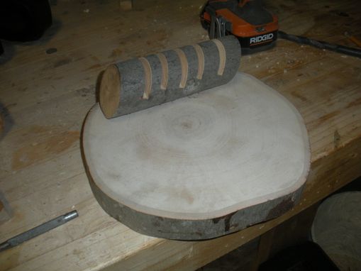 Custom Made A Wooden Platter For Serving Bread