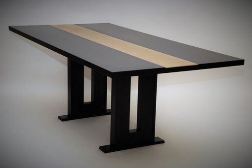 Custom Made Black Maple Dining Table