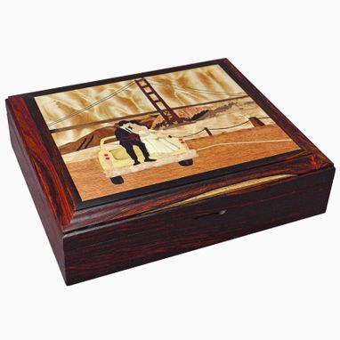 Custom Made Custom Wood Inlay Keepsake/Jewelry Box
