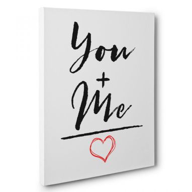 Custom Made You And Me Love Canvas Wall Art