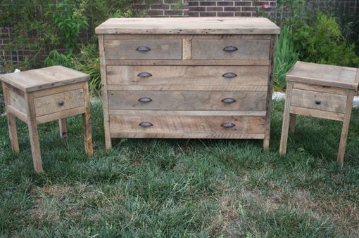 Custom Made Five Drawer Reclaimed Barn Wood Dresser