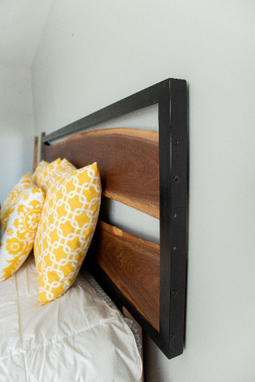 Custom Made Live Edge Wood Headboard, Queen Headboard, King Headboard, Floating Headboard, Hanging, Wall Mounted