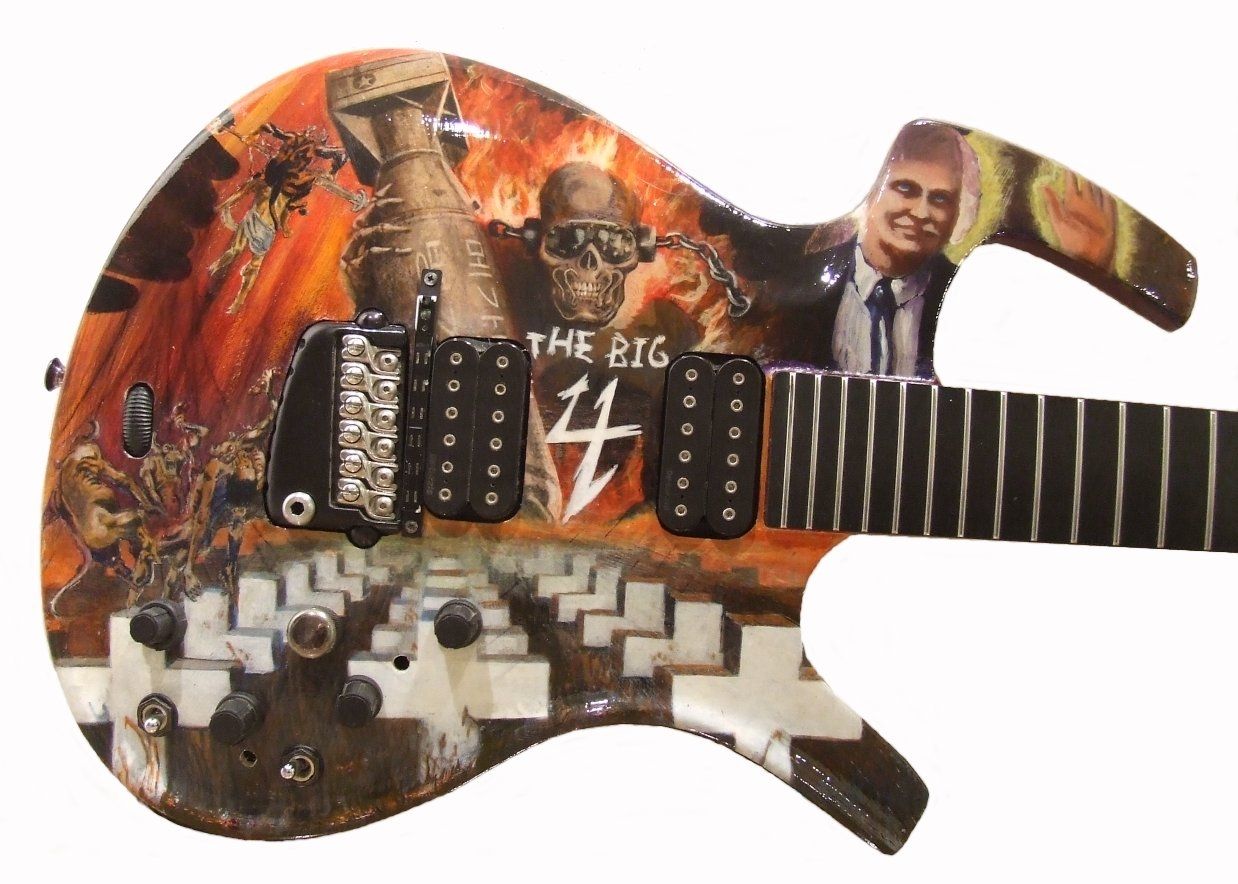 Hand Crafted Electric Guitars Custom Painted by Banksville79