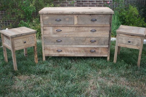Custom Made Reclaimed Barn Wood End Table Or Night Stand