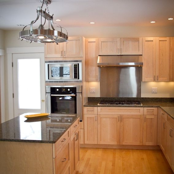 Hand Made White Maple Kitchen Lancaster, Nh by Northwoods Home Store ...