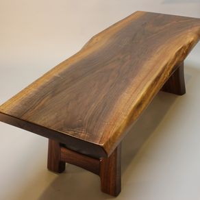 Live Edge Wood Furniture | CustomMade.com - Black Walnut Live Edge Coffee Table