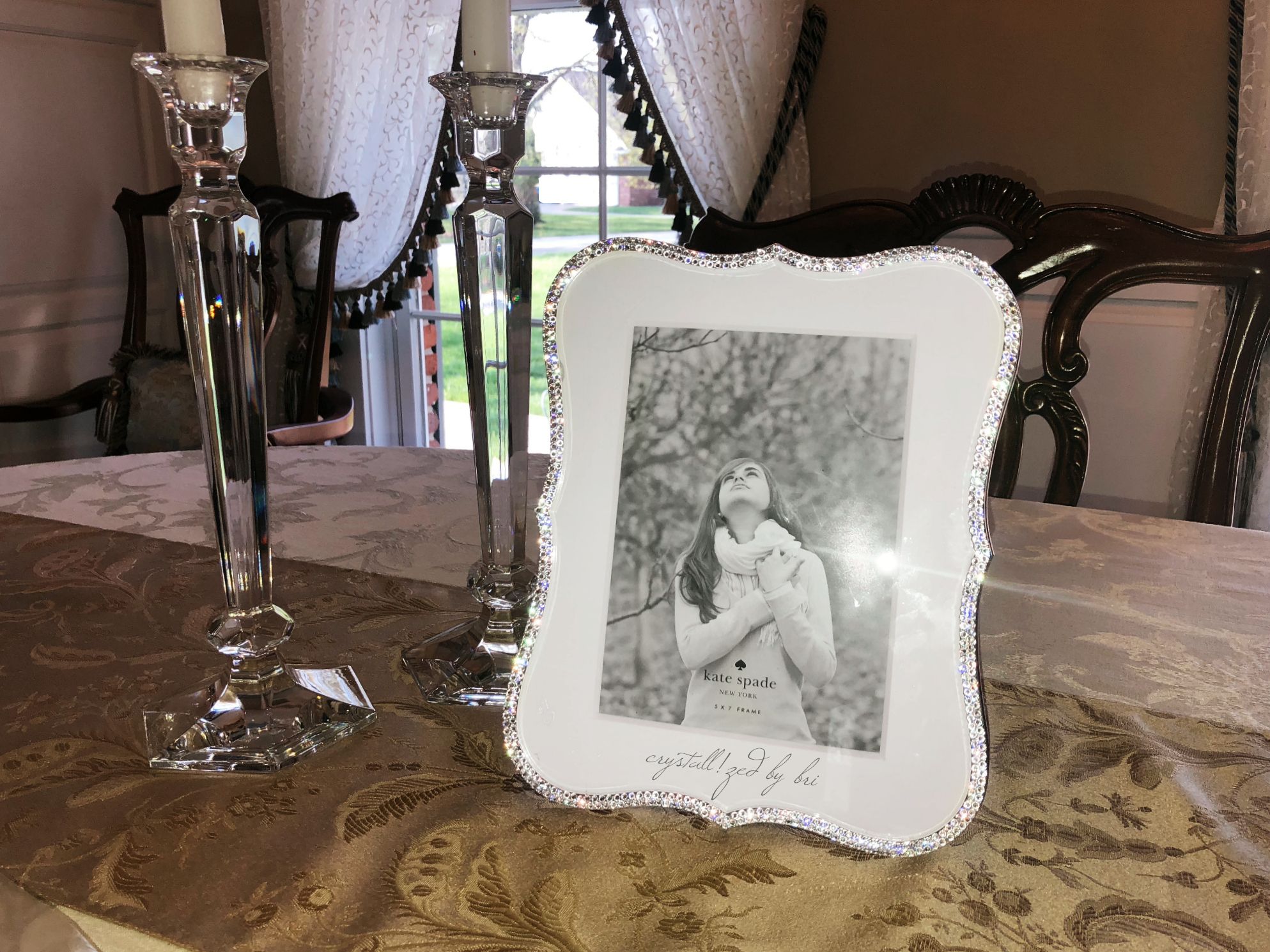 Buy Hand Crafted Crystallized 8x10 Kate Spade Crown Point Picture Frame  Genuine European Crystals Bedazzled, made to order from CRYSTALL!ZED by  Bri, LLC 