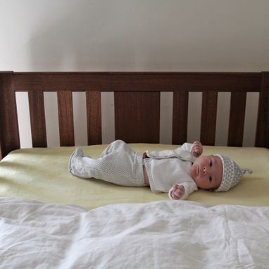 Custom Made Organic Cotton Fitted Sheet And Merino Wool Puddle Pad