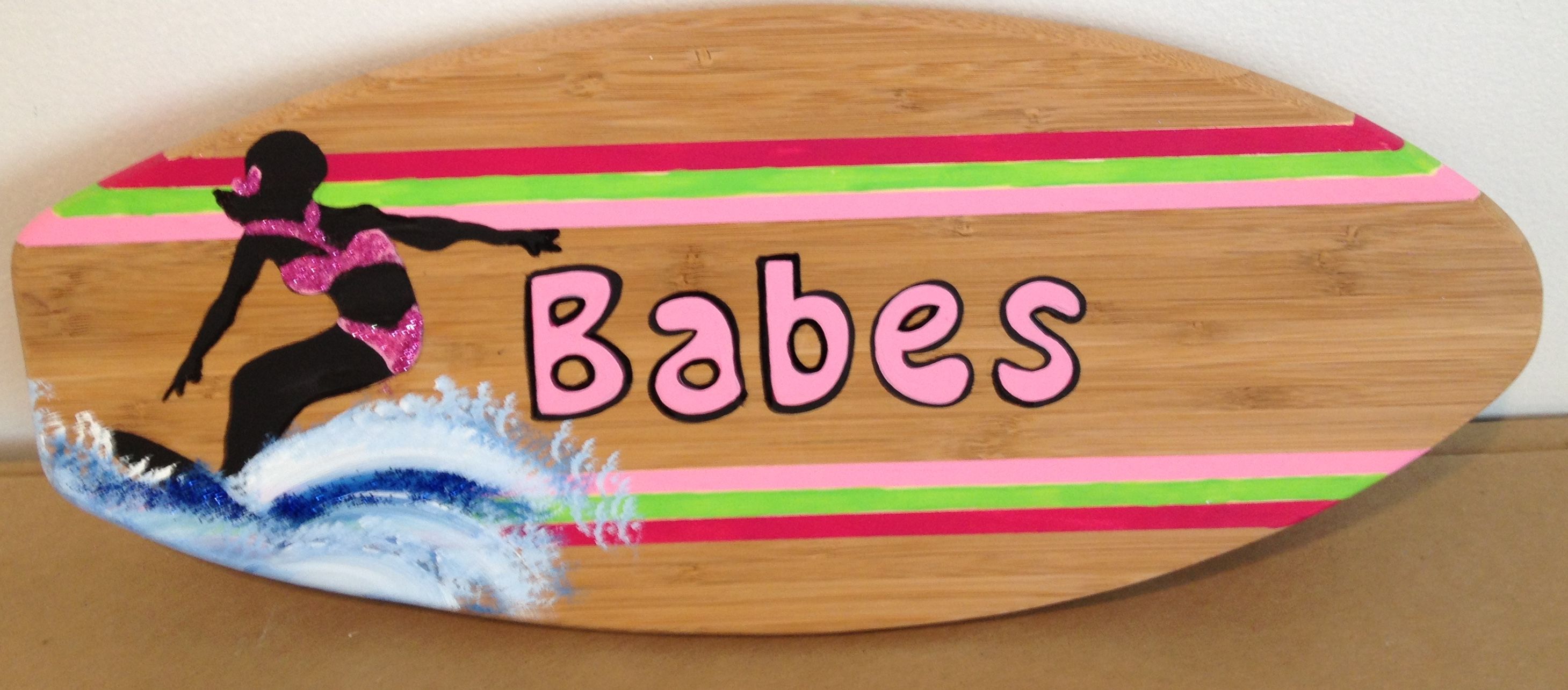 Buy Hand Crafted 2 Ft Bamboo Wood Surfboard Unfinished Unpainted, made