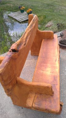 Hand Made Live Edge Bench by Juniper Canyon Design 