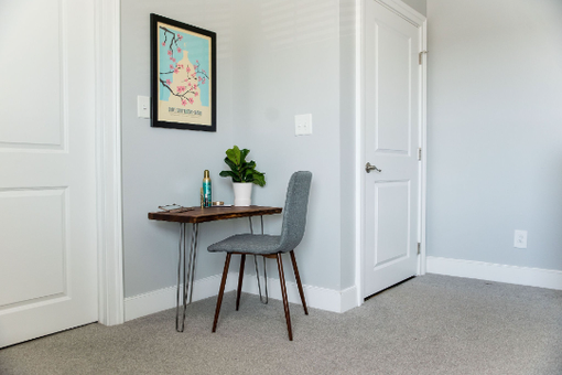 Narrow Desk, Hallway Desk, Thin Desk - Walnut By Brick Mill