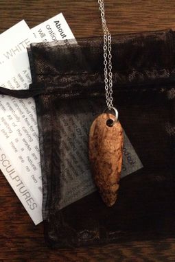 Custom Made Spalted Maple Wearable Sculpture Pendant