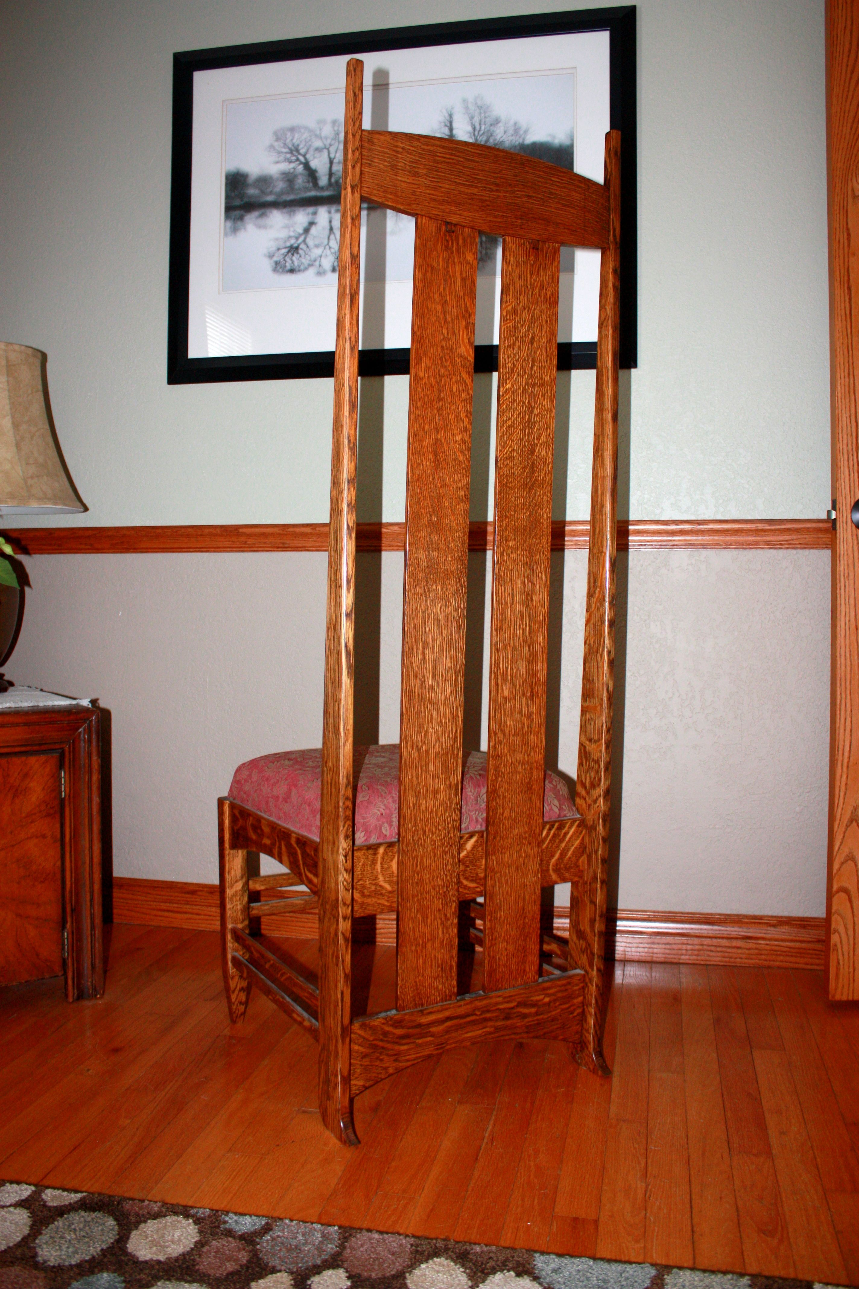 Buy Hand Made Mission Style Chair Made To Order From Fox River   280919.927639 