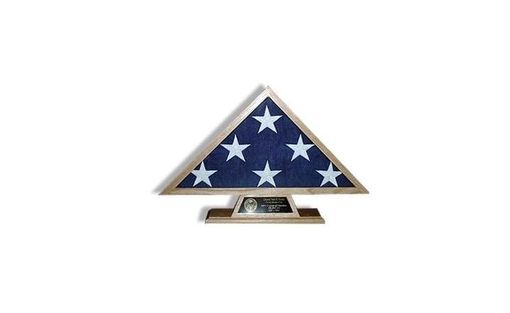 Custom Made Pedestal Flag Case, Internment Flag Case, Pedestal And A Flag Ca