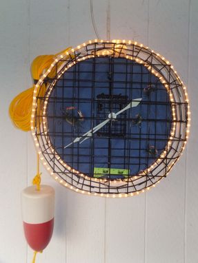 Custom Made Outdoor Crabpot Clock