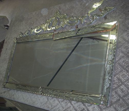 Handmade Venetian Mirror Repair And Enlarge By Cascade Crystal Handmade Venetian Mirror Repair And Enlarge By Cascade Crystal Custommade