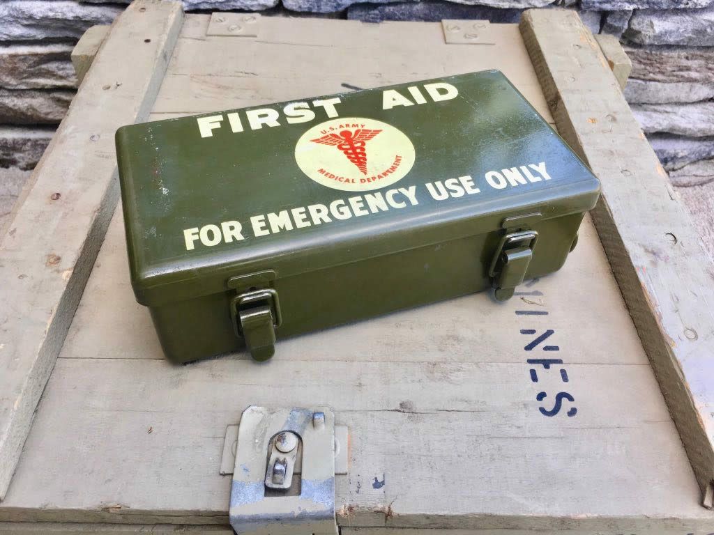 Buy Hand Crafted Vintage Ww2 Us Army First Aid Kit Travel Cigar