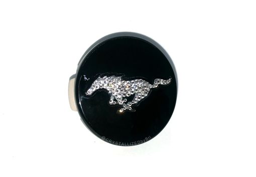 Custom Made Ford Mustang Crystallized Car Wheel Center Caps Bling Genuine European Crystals Bedazzled