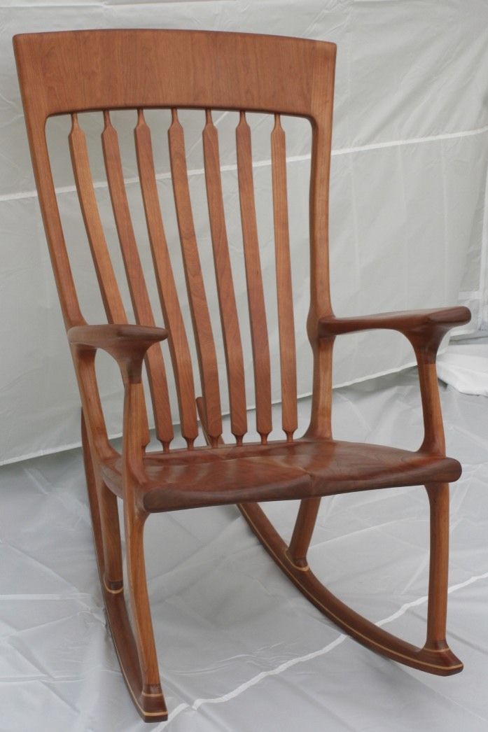 Custom Cherry Rocking Chair - Shipping Included by Wood In Motion ...